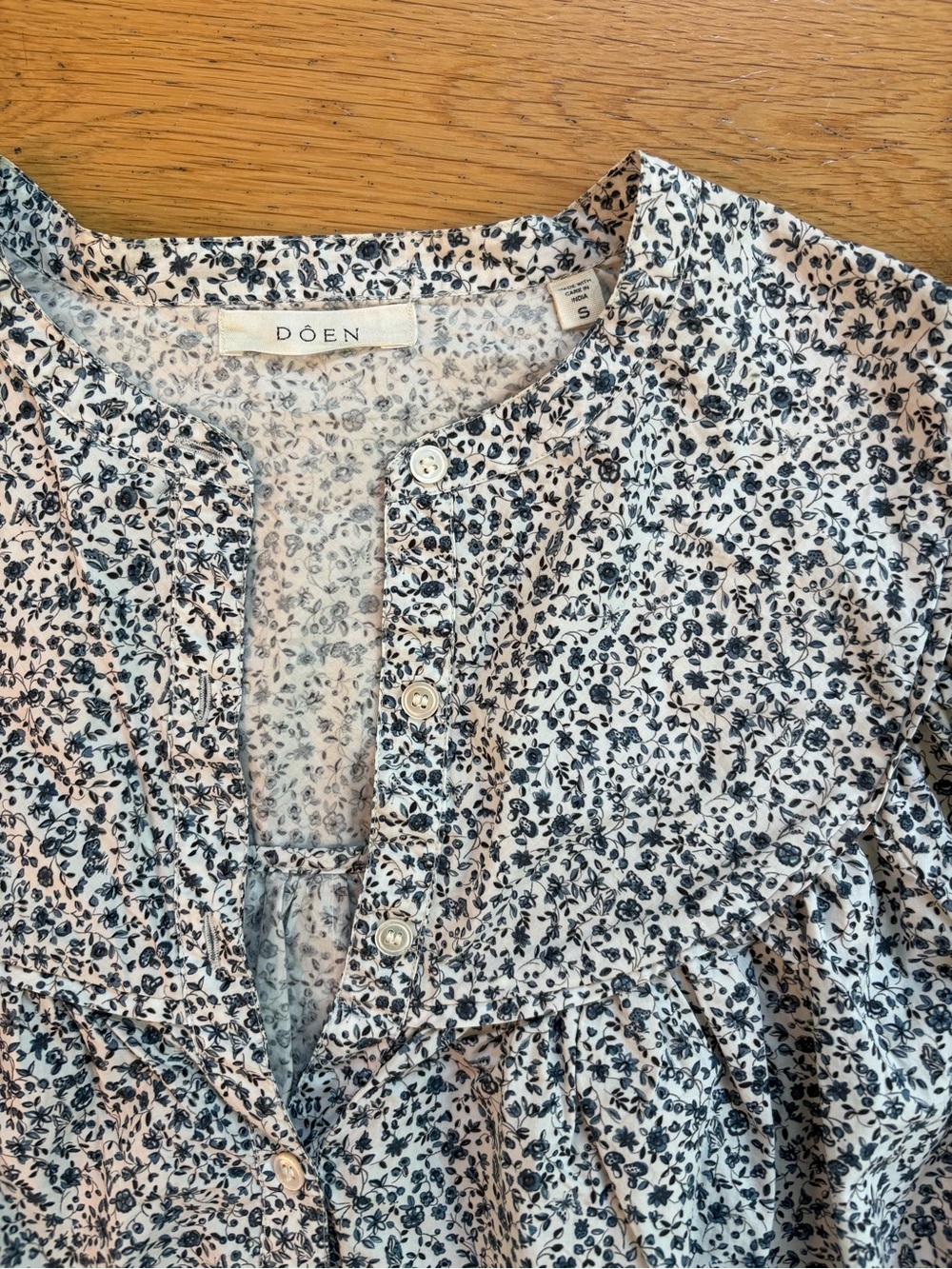 Doen Berkley Top - Navy Champignon Floral - Picture 4 of 8